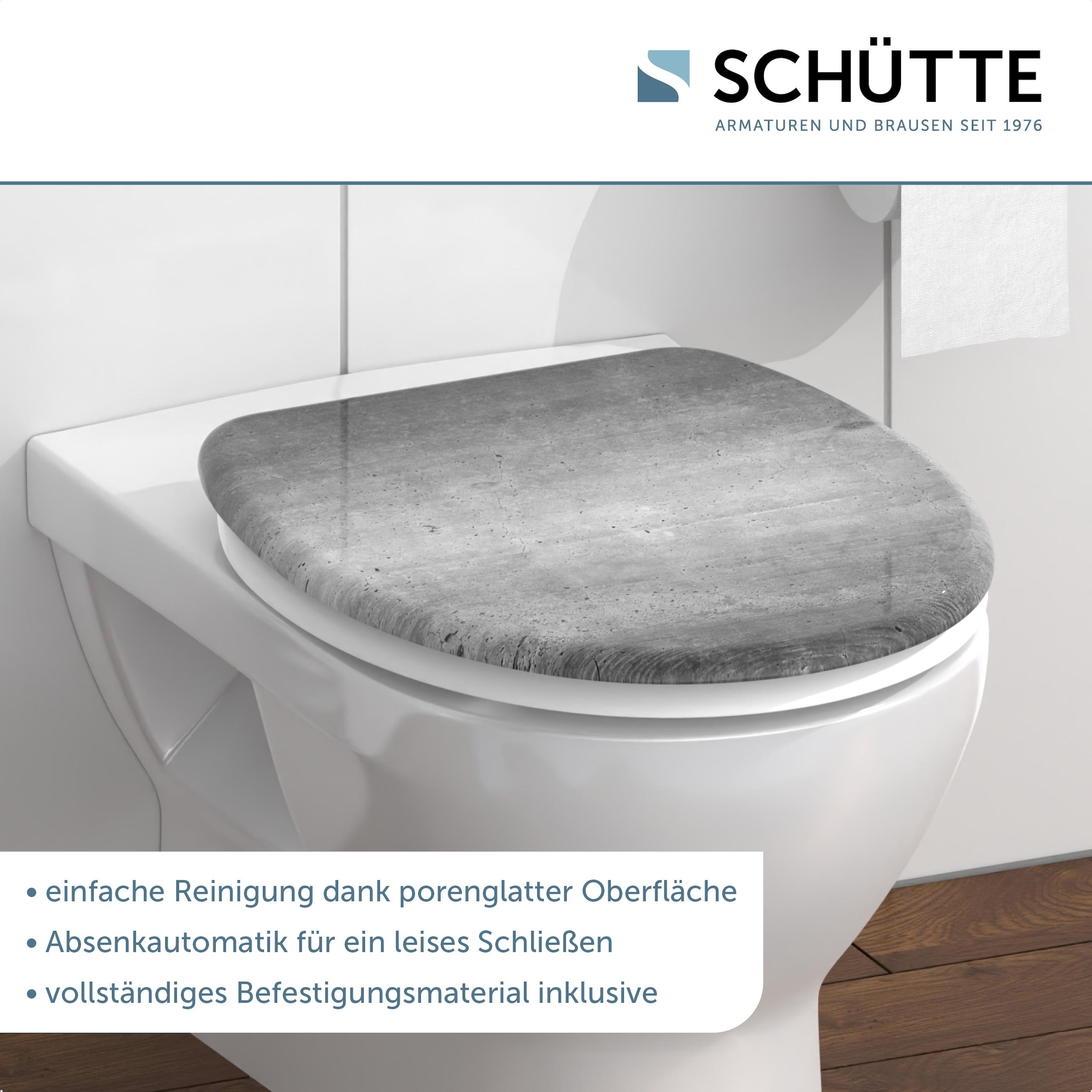 Schütte WC-Sitz »Industrial Grey« Duroplast, mit Absenkautomatik