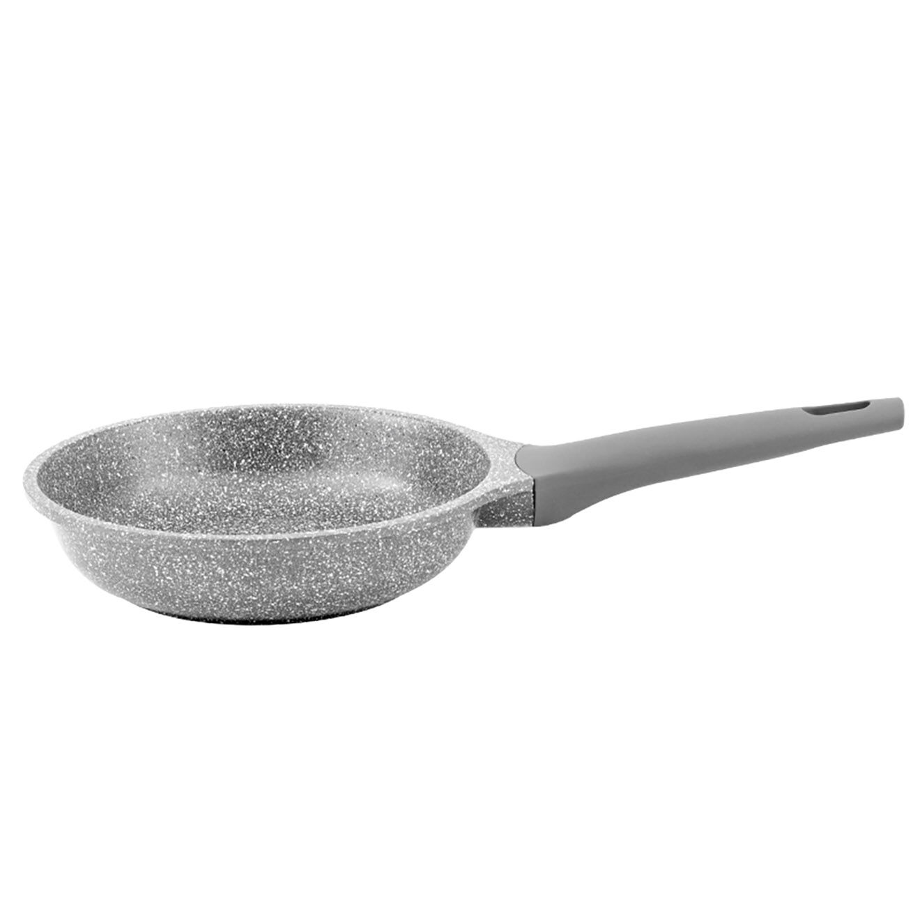 Kitchencook Poêle fonte d'aluminium induction effet pierre vertu p28tfi grise - D.28 cm