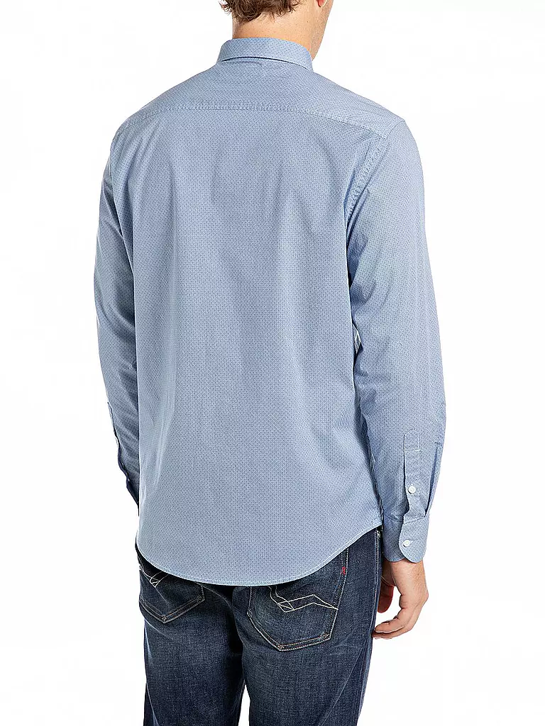 REPLAY Hemd Regular Fit  hellblau