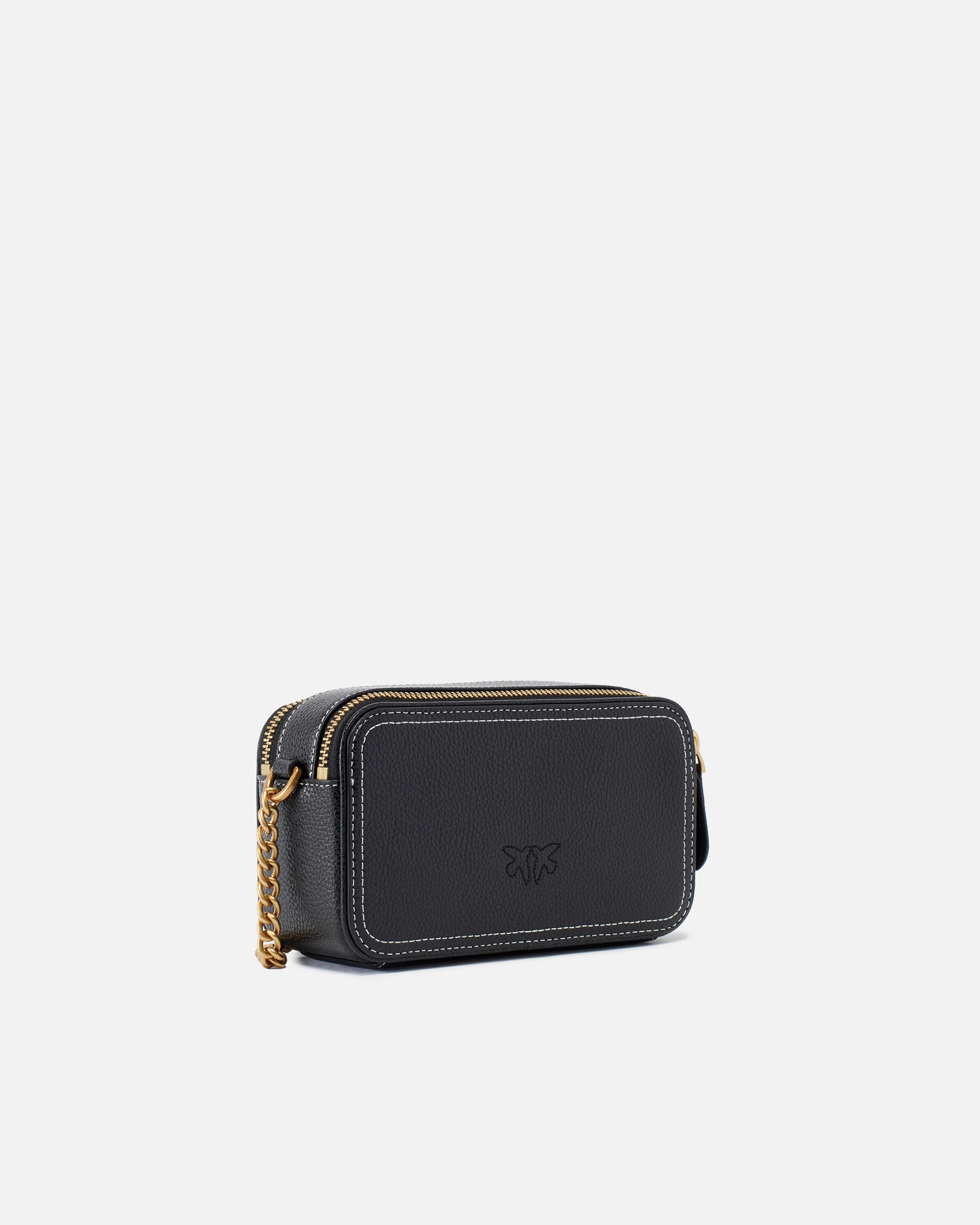 Petit sac à bandoulière avec logo love birds en relief | Noir
