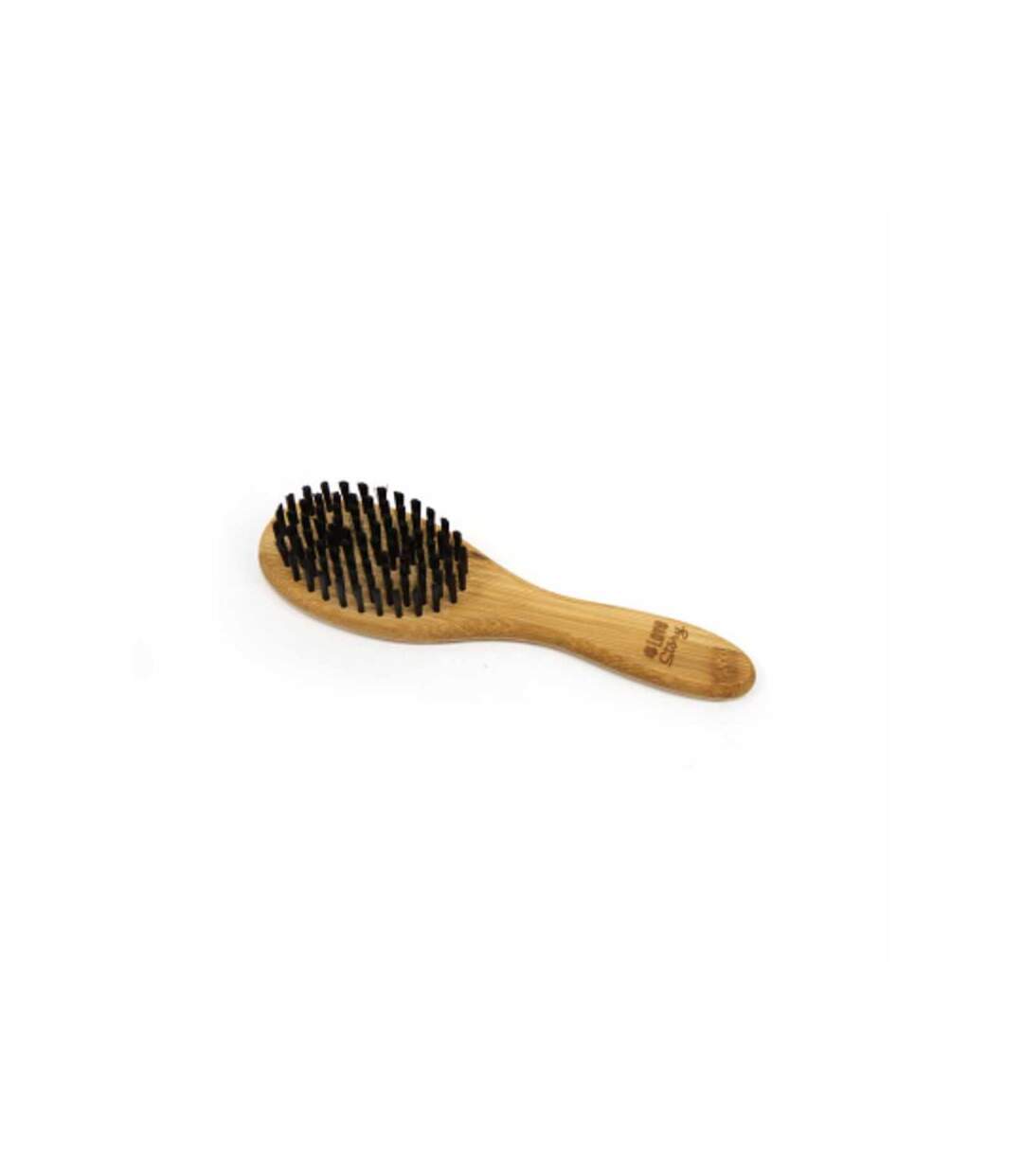 Paris Prix - Brosse De Toilettage Bambou poils Doux 22cm Naturel