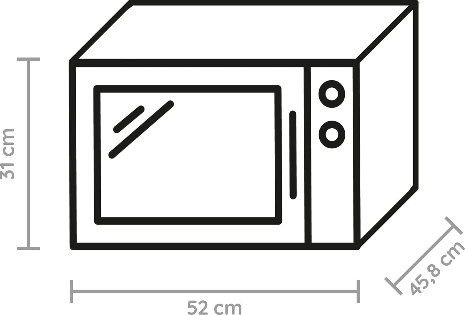 Bauknecht MW 59 MB Mikowellen- Backofen / freistehend / 25 l Garraum / 3D-System/ Automatikprogramme / Mikrowelle 800 Watt / Quarz - Grill 900 Watt / Schnellstart-Funktion,Schwarz