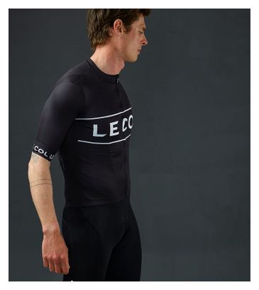 Maillot Manches Courtes Le Col Sport Logo Noir