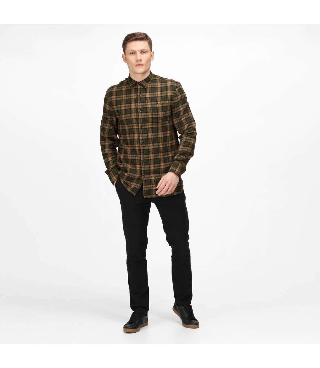 Regatta - Chemise LANCE - Homme (Kaki foncé) - UTRG6182