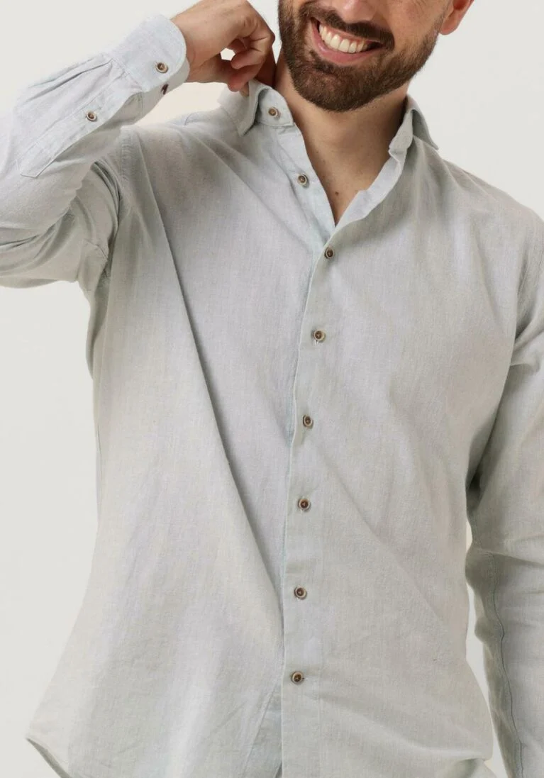 PROFUOMO mint profuomo klassiek overhemd shirt cutaway sc cotton linnen