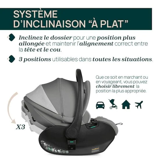 Siège auto First-Seat Recline i-Size   Black satin        de               Chicco