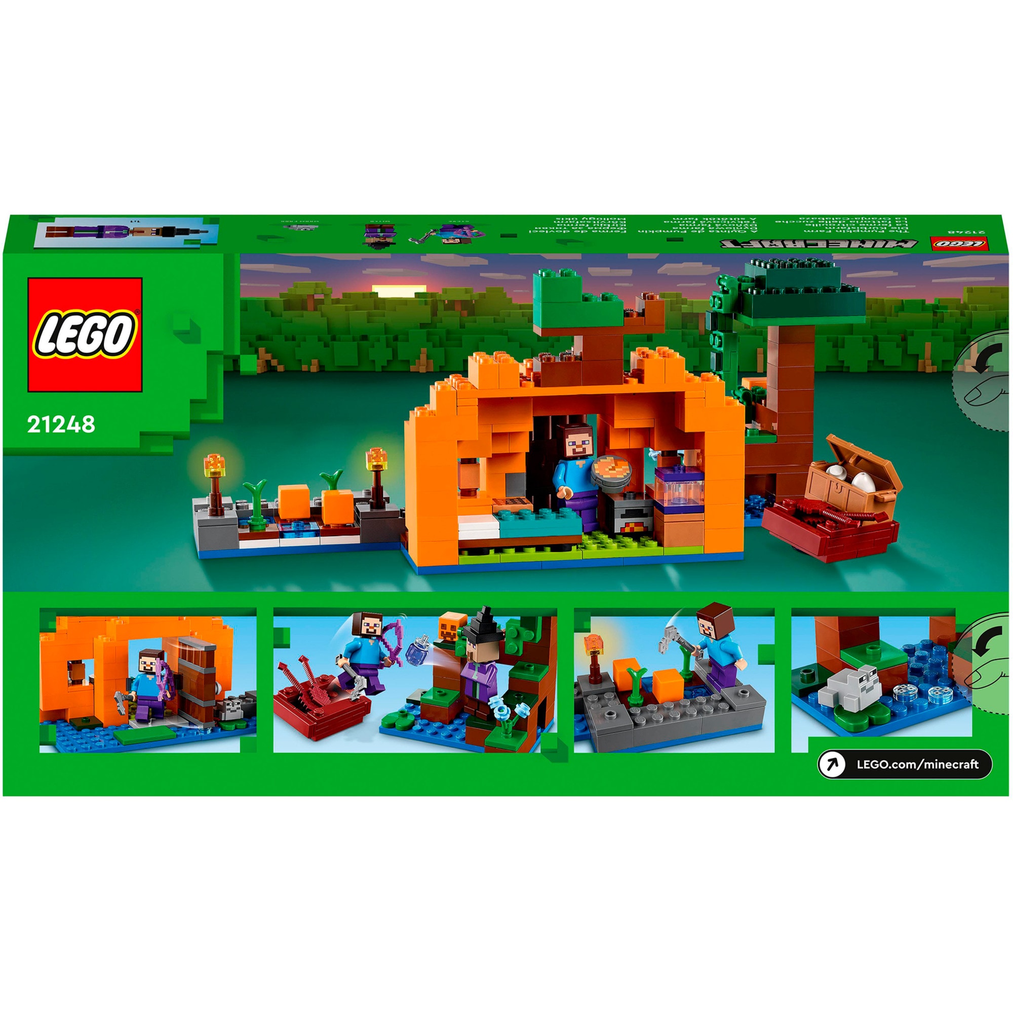 LEGO Konstruktionsspielzeug Minecraft Die Kürbisfarm