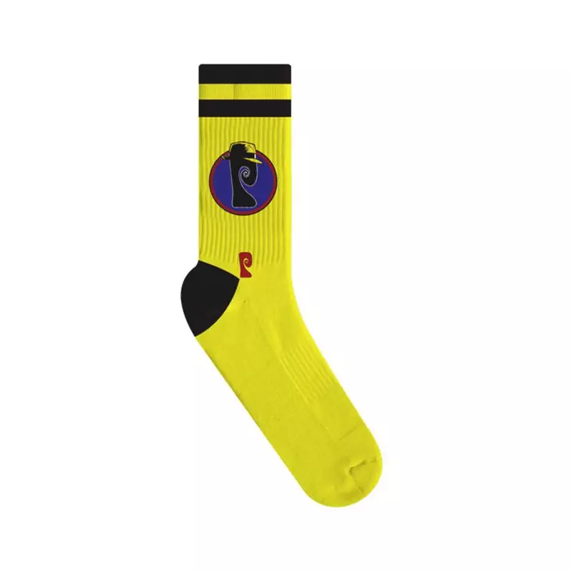 Chaussettes skate PSOCKADELIC Pick Tracy Jaune