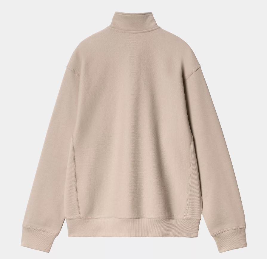 Carhartt WIP Half Zip American Script Sweat Peanut