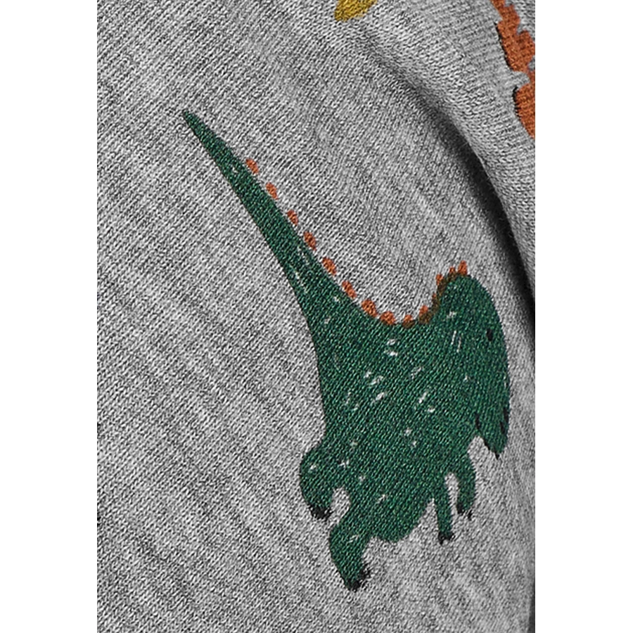 Sterntaler Beanie Dinos silber mel.
