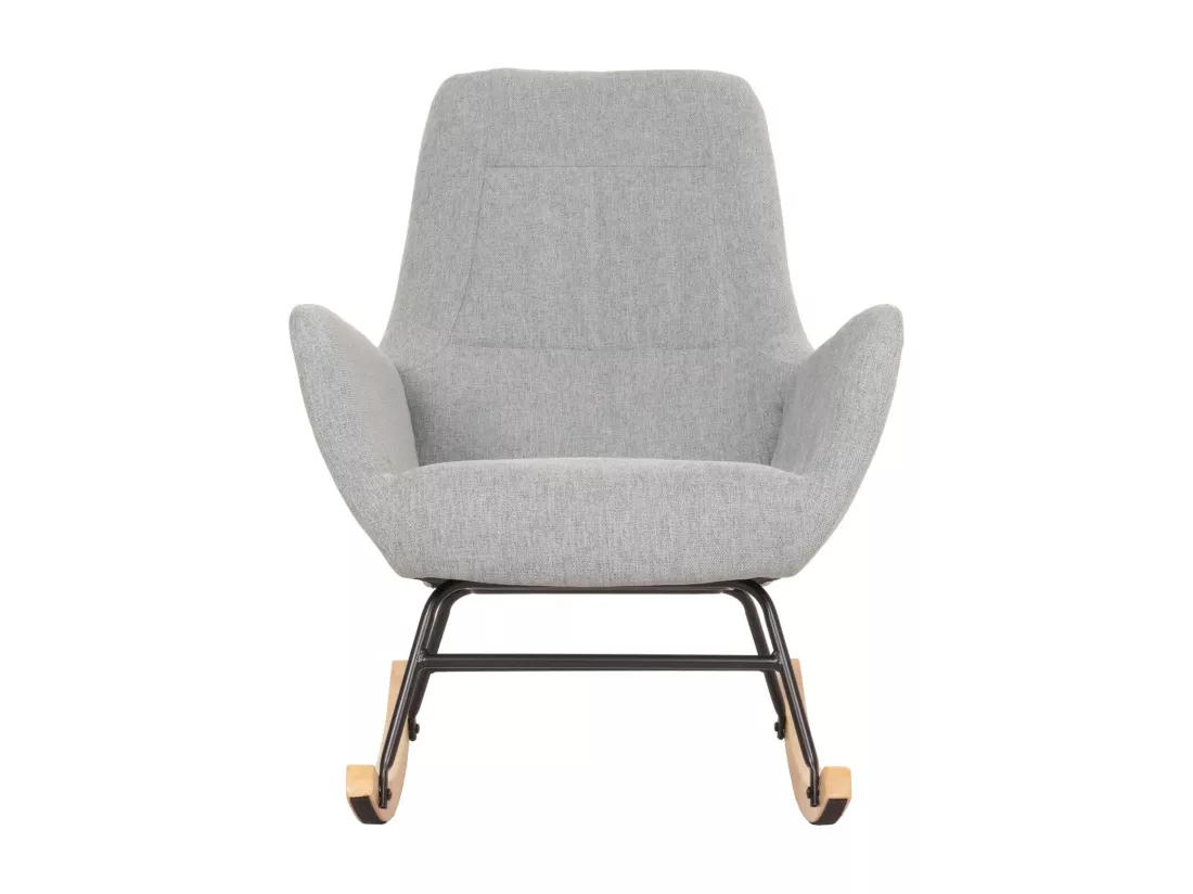 Chaise à bascule MCW-N13, gris-vert