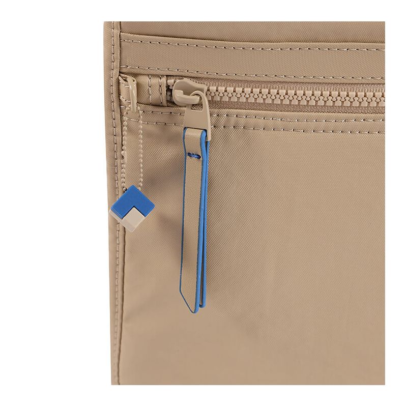 Sac bandoulière Leonce 21,5 cm Creased Safary Beige