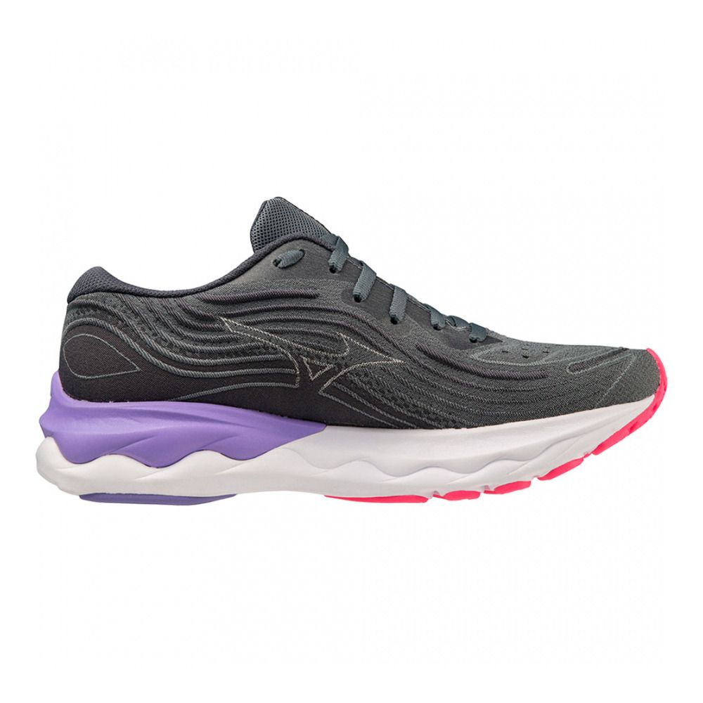 Mizuno WAVE SKYRISE 4 - Chaussures running Femme stormyweather/pearlblue/p.punch