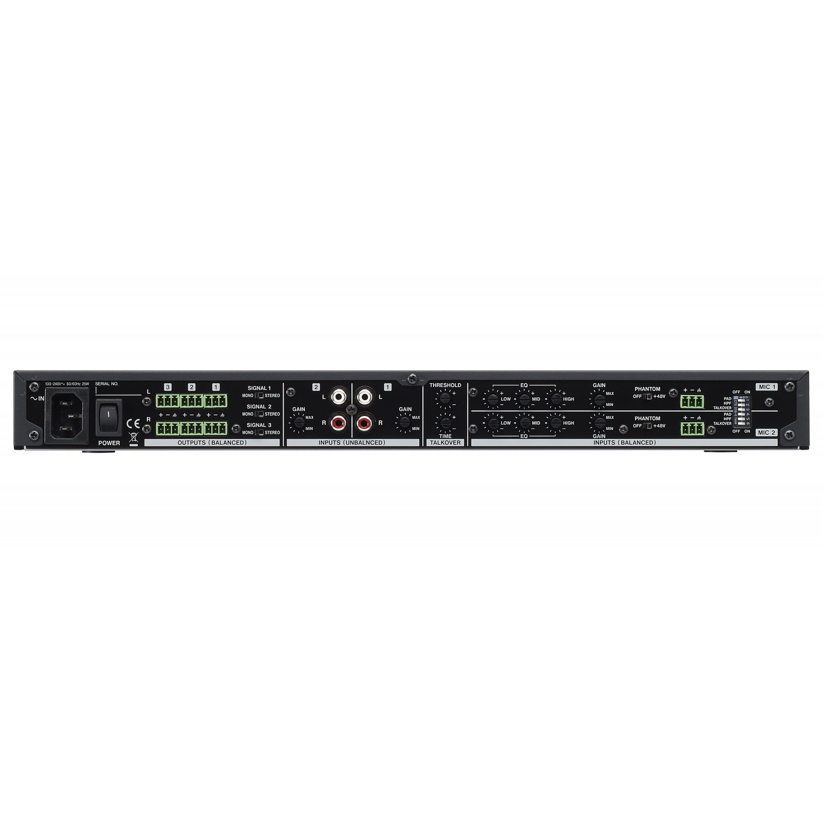 Tascam MZ-123BT 3 kanaals zonemixer met Bluetooth