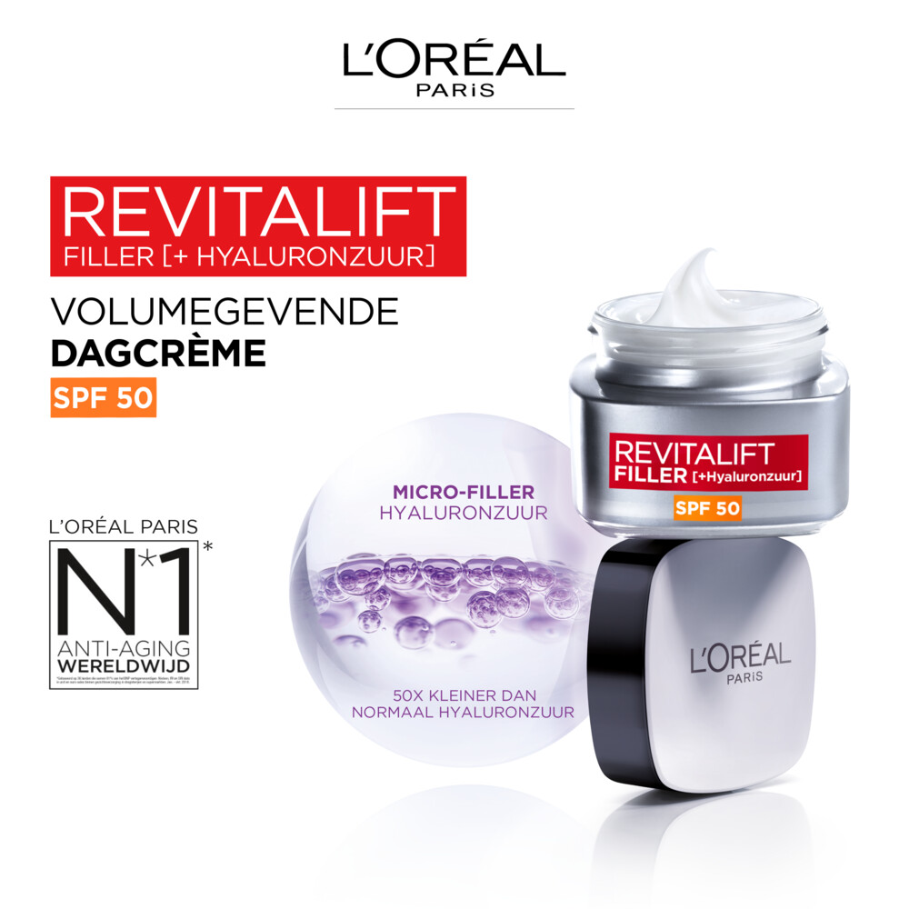 L'Oréal Revitalift Filler [HA]SPF50 Dagcrème50 ml