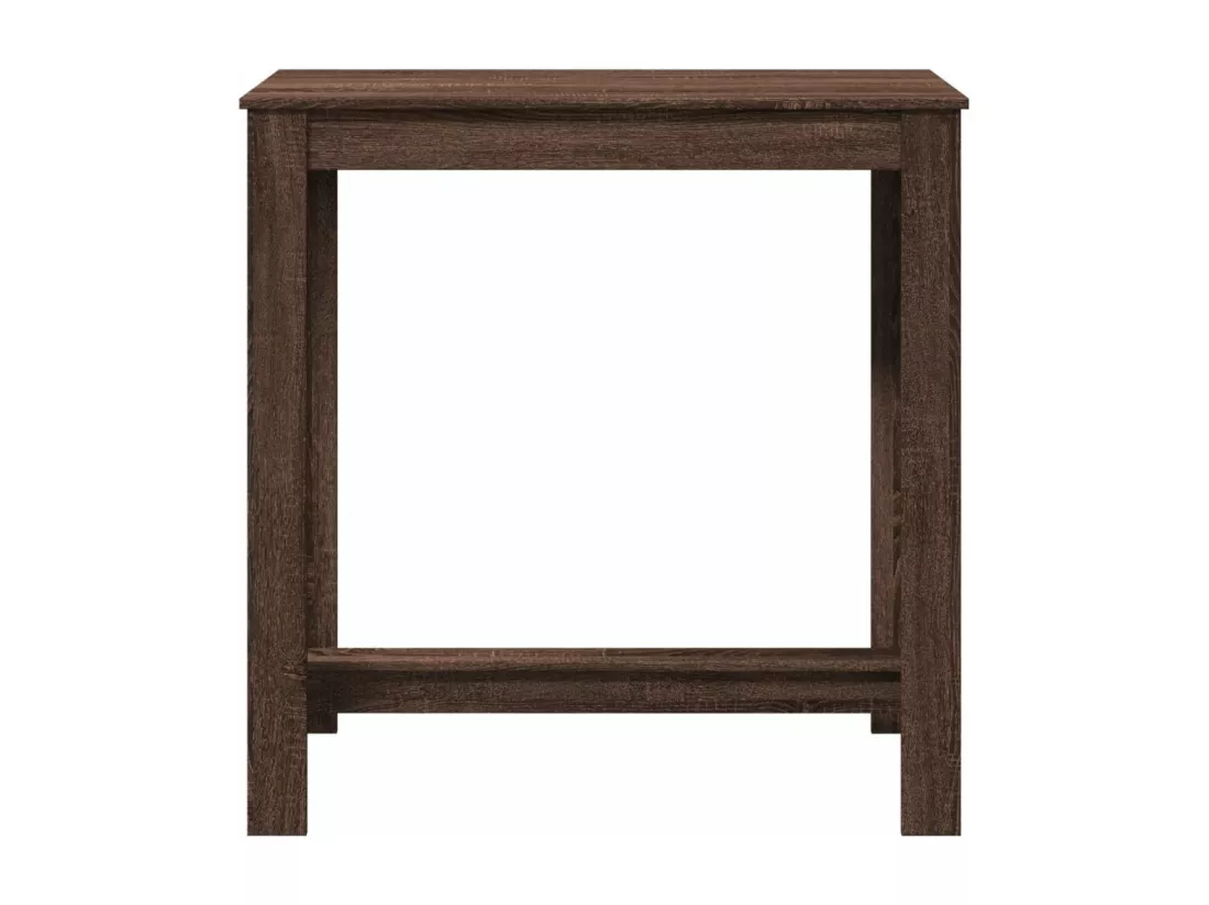 Table de bar chêne marron 102x50x103,5 cm bois d'ingénierie