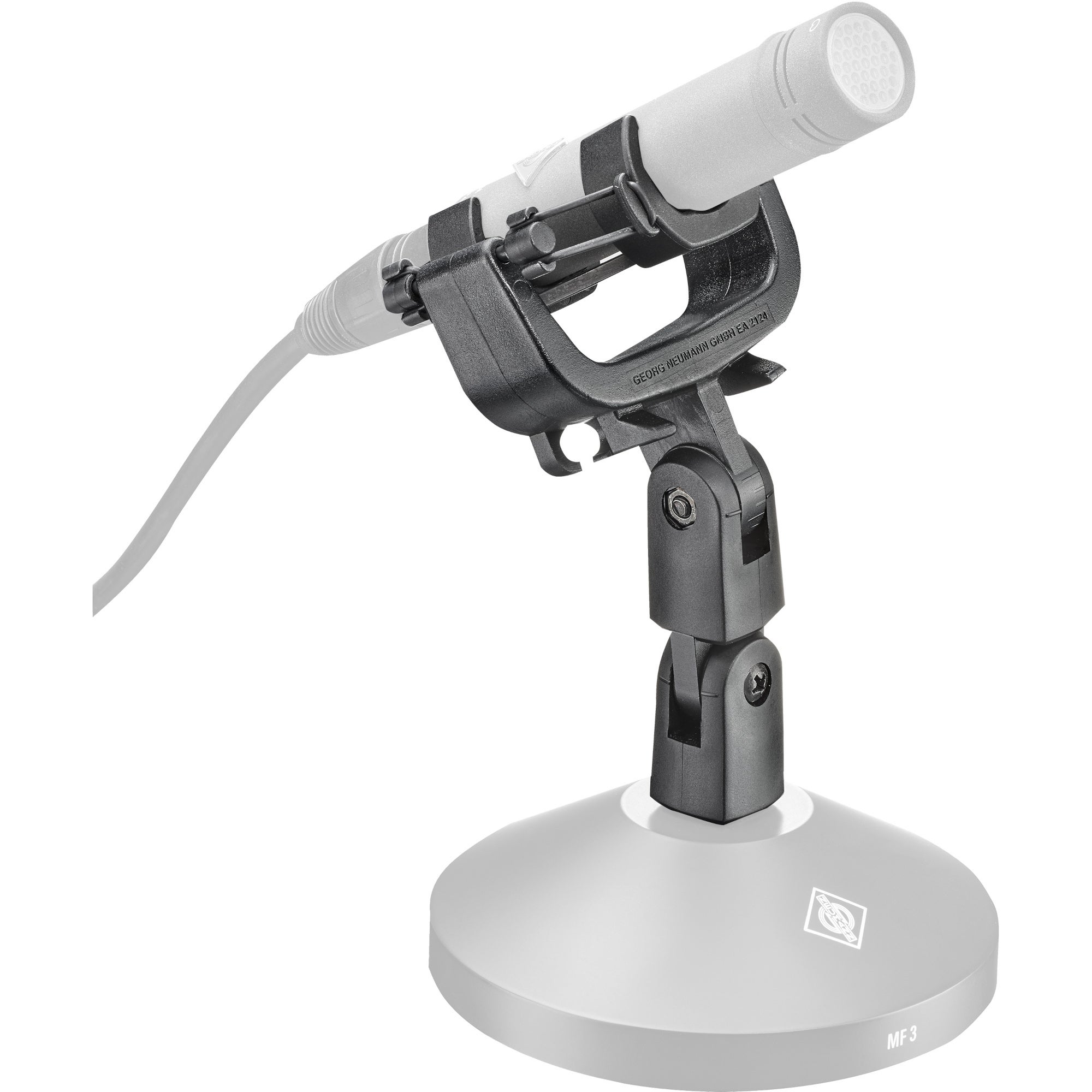 Neumann EA 2124-A MT shockmount voor KM 100/180, D/A, KMS, KMR 81 - zwart