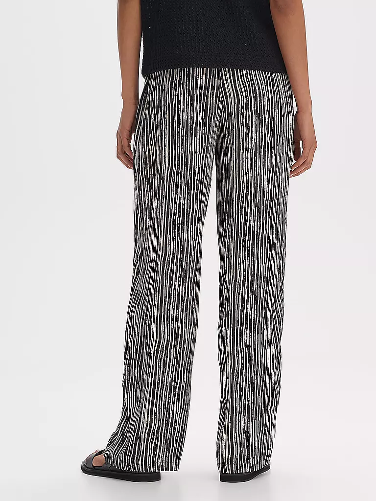 OPUS Marlenehose MANILO STRIPE schwarz