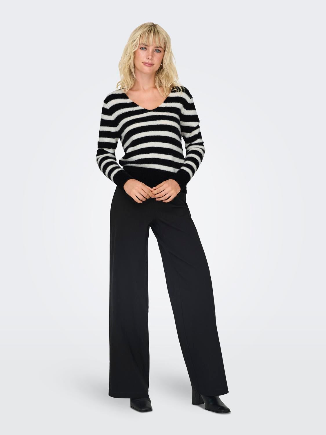 ONLELLA Strickpullover Black