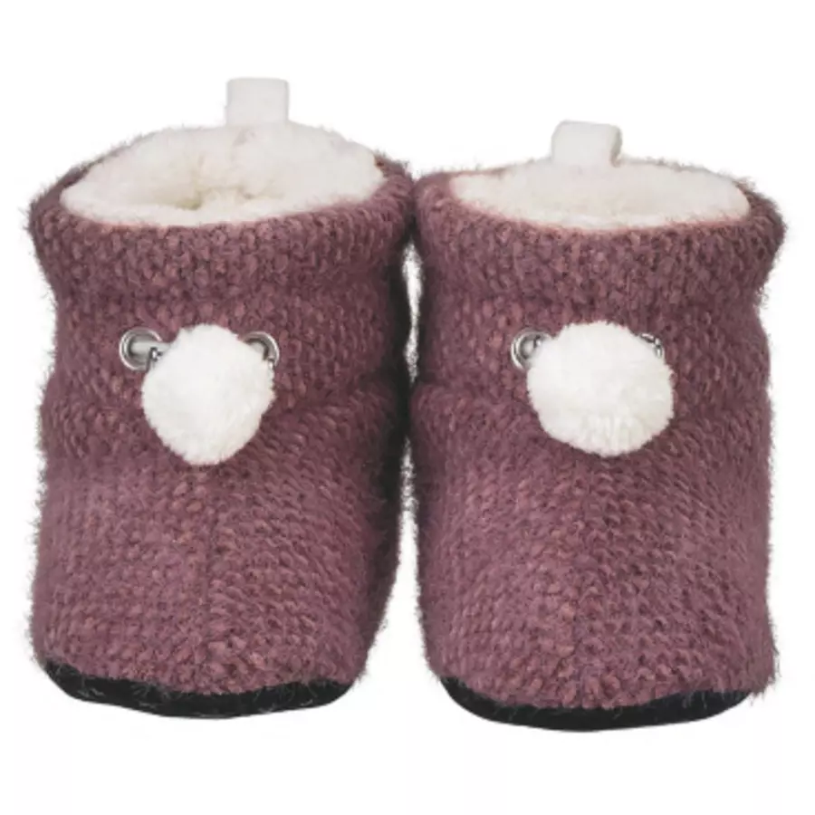 Sterntaler Babyschuh Bommel pink