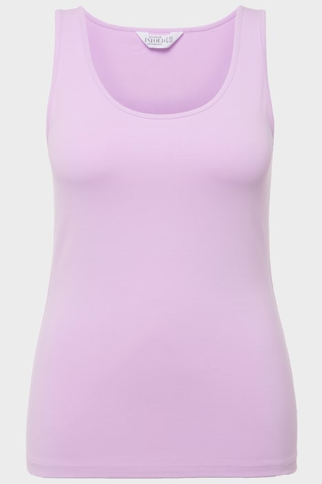 Basic-Top, weiter Ausschnitt, Stretchjersey