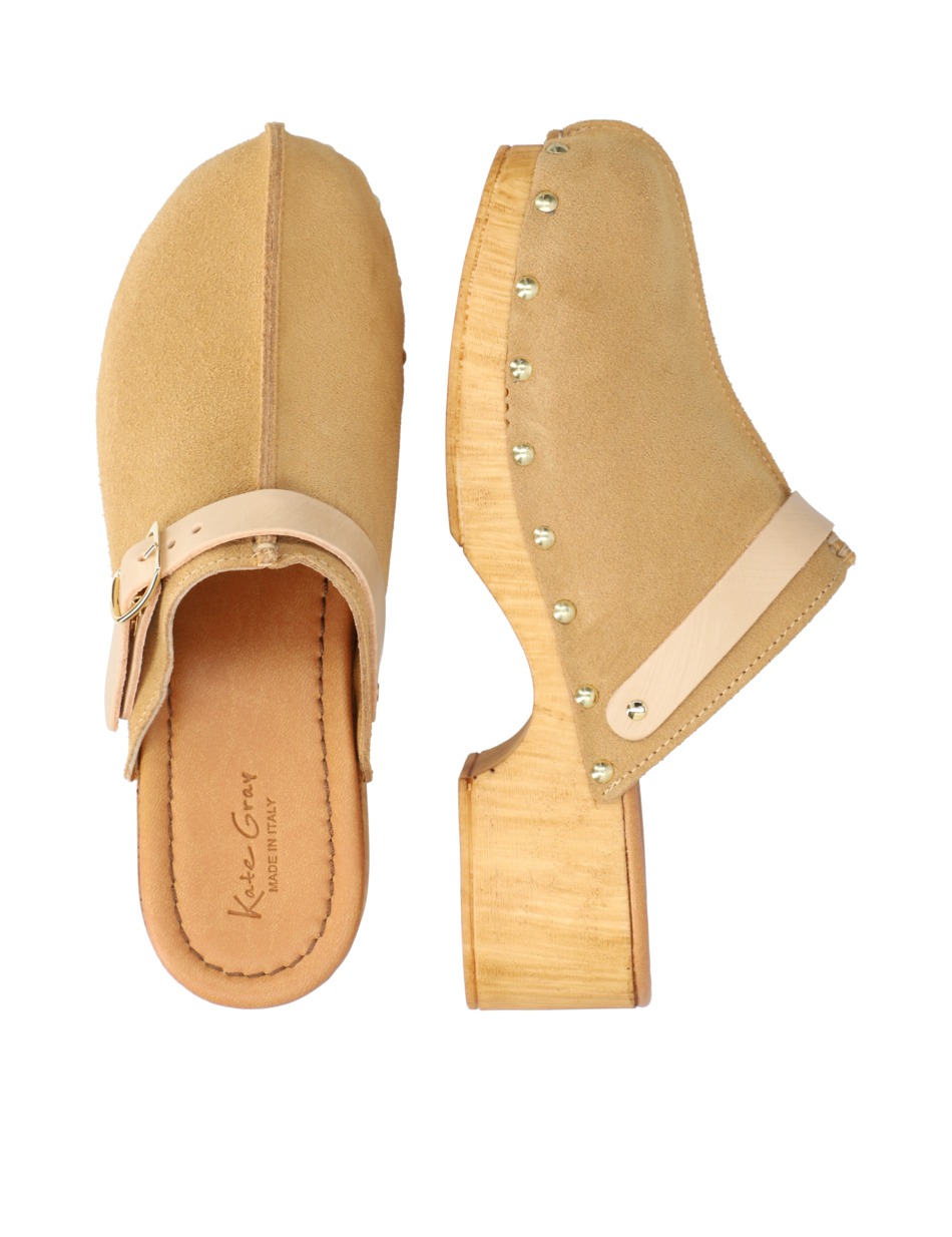 Veloursleder Pantoffel
