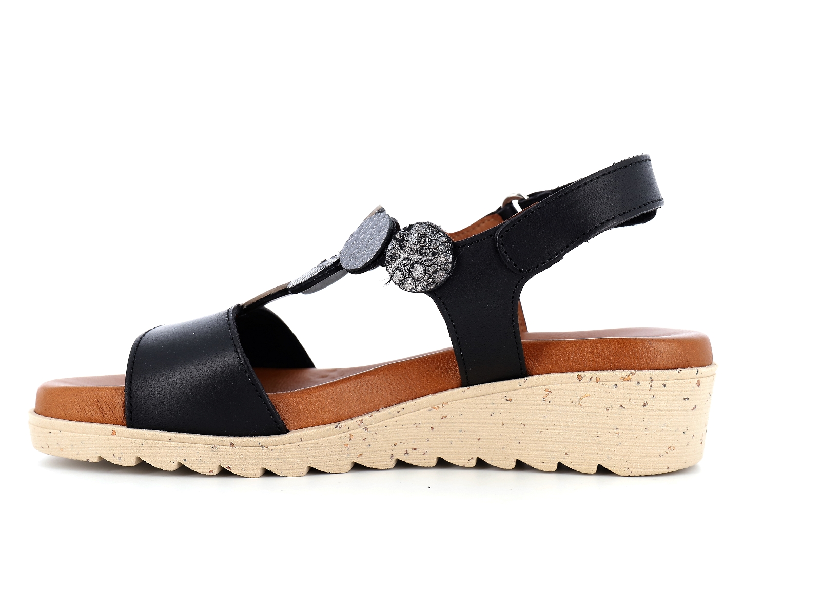 Xapatan-BUPASTO - 1676 Cuir Noir Bronze