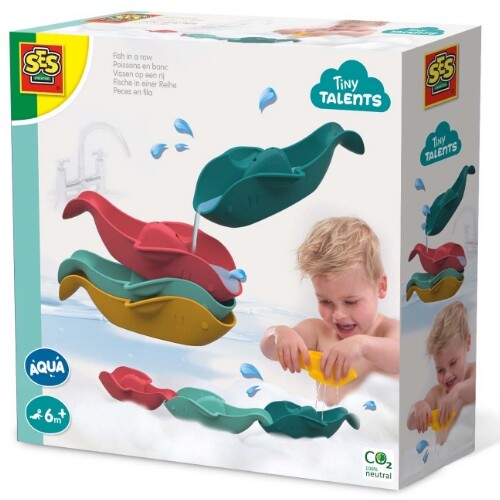 Ses creative multifunctioneel badspeelgoed vissen - 4st