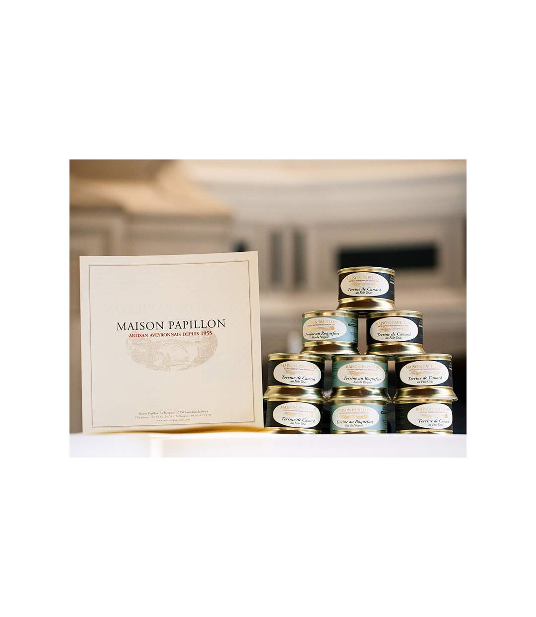 Coffret gourmand de foie gras et terrines fabriqués en Aveyron - SMARTBOX - Coffret Cadeau Gastronomie