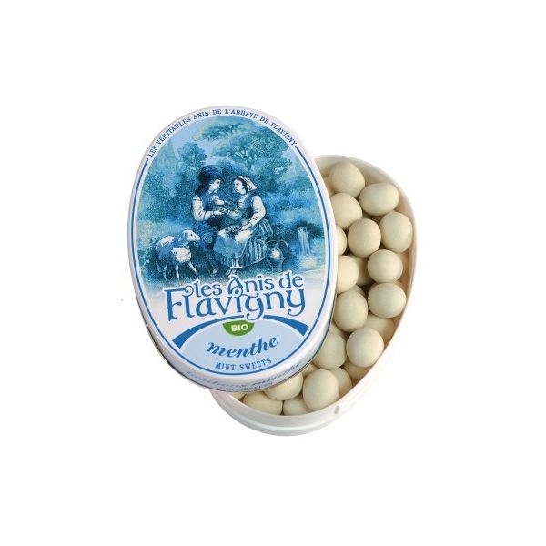 Les Anis de Flavigny Rebuçados Menta Bio 50g