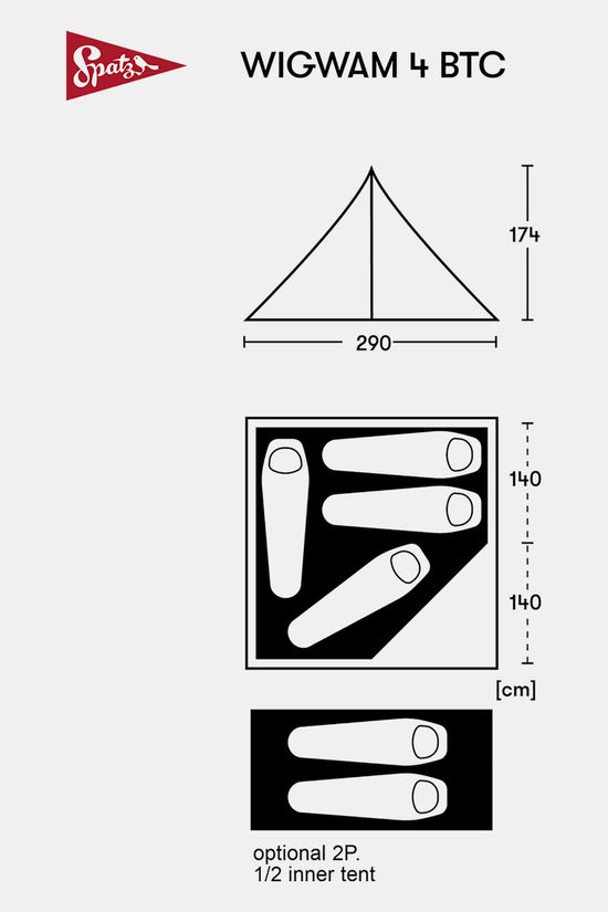 Spatz Spatz Wigwam 4 BTC Tipi