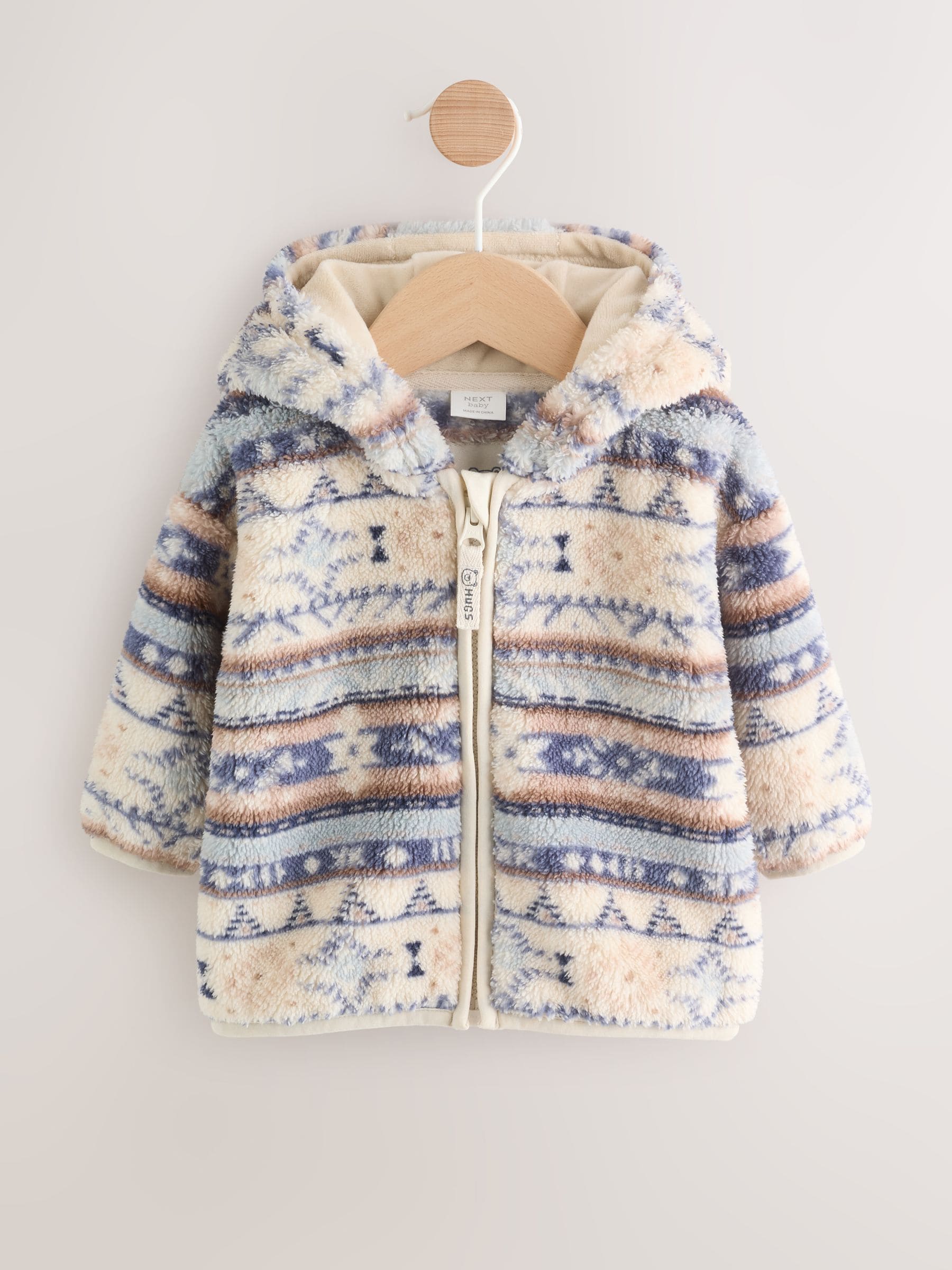 Blauw - Fleece Baby Jacket met ritssluiting (0mnd-2jr)