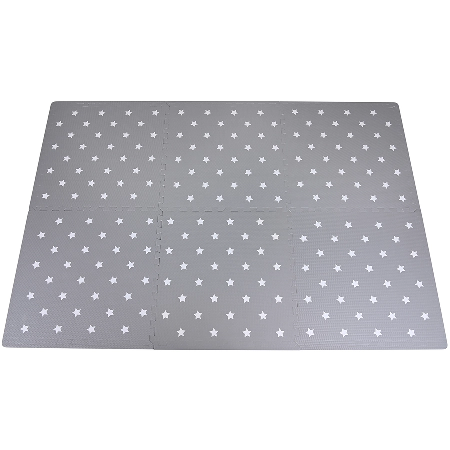 knorr toys® Softteppich Matte grau Sterne