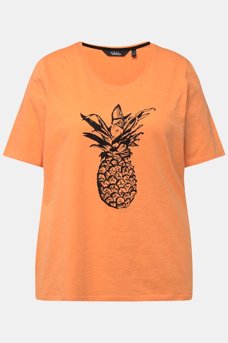 T-Shirt, Kaviarperlchen, Ananas, Rundhals, Halbarm