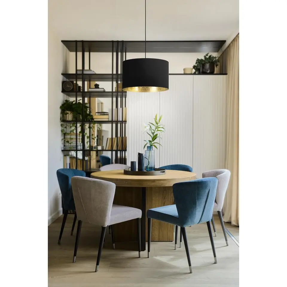 EGLOZaragozaHanglamp-E27-Ø38cm-Zwart/Goud