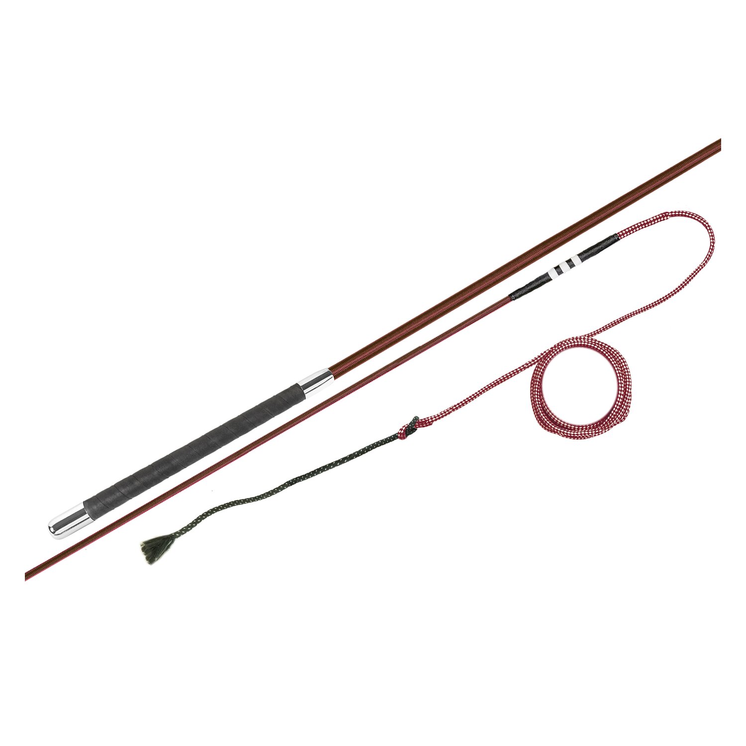 FLECK Longierpeitsche  - bordeaux - 200 cm