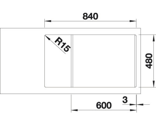 Blanco LEGRA XL 6 S spoelbak, 860 x 500 mm, zwart, 526087