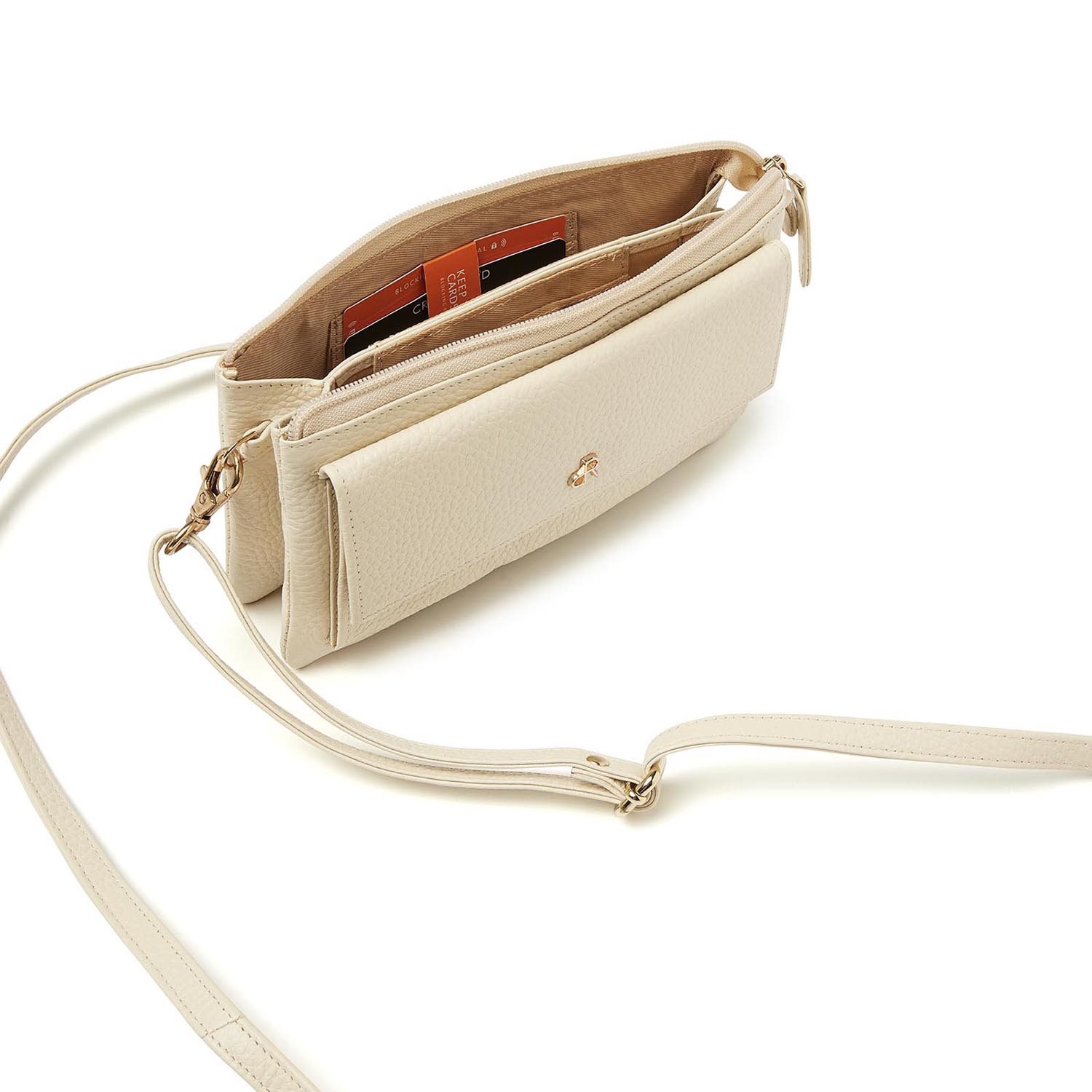 dR Amsterdam Momentum Shoulderbag / Clutch nude