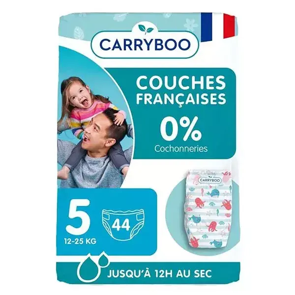 Fraldas Carryboo da nossa região, tamanho 5 (12-25kg)