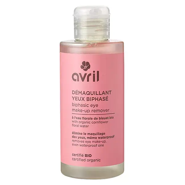 Demaquilante bifásico orgânico para olhos Avril 150ml