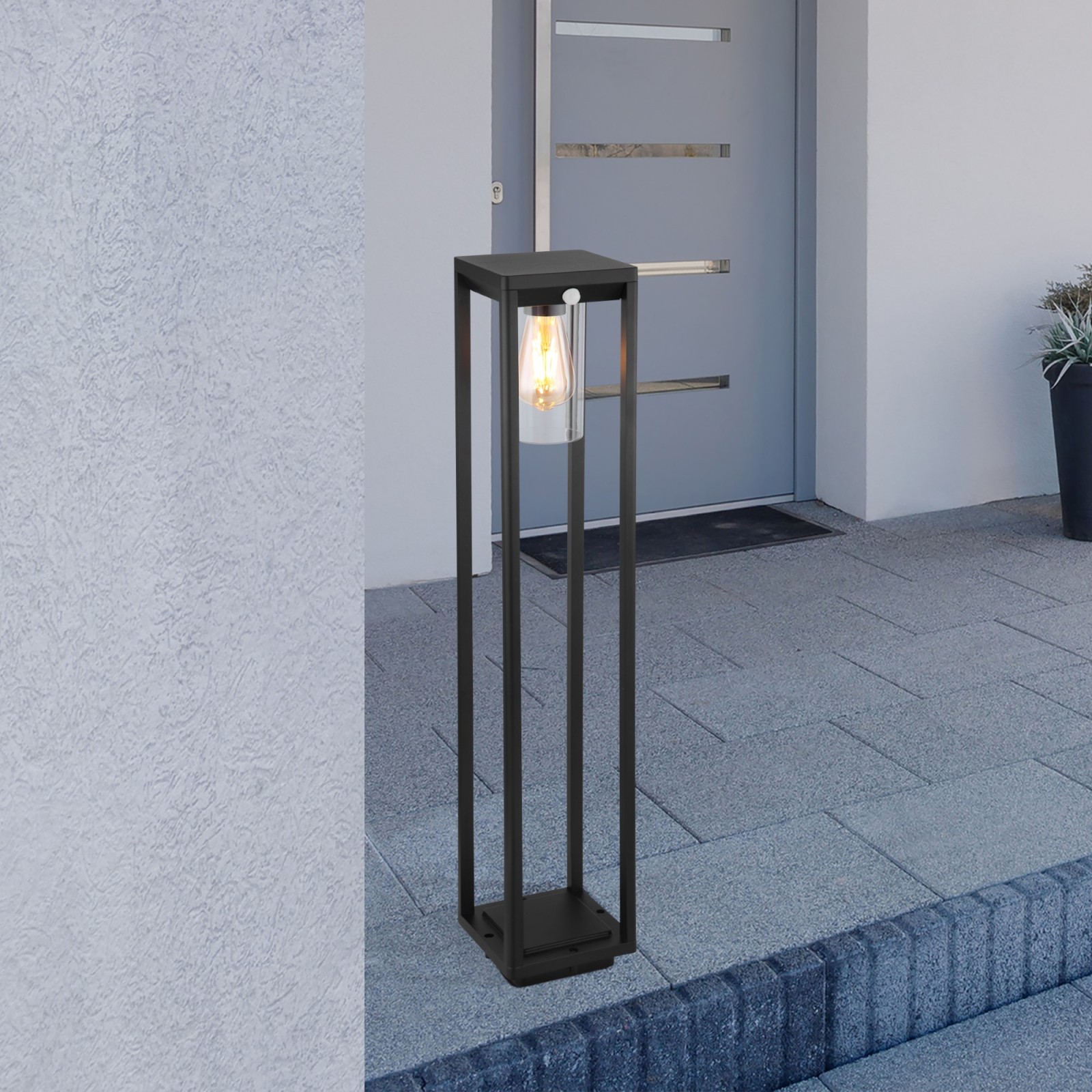 LED-Außenleuchte - schwarz matt - 155 cm