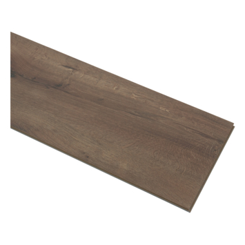 vtwonen click PVC EVC Rye rechte stroken donkerbruin houtlook incl. geïntegreerde ondervloer