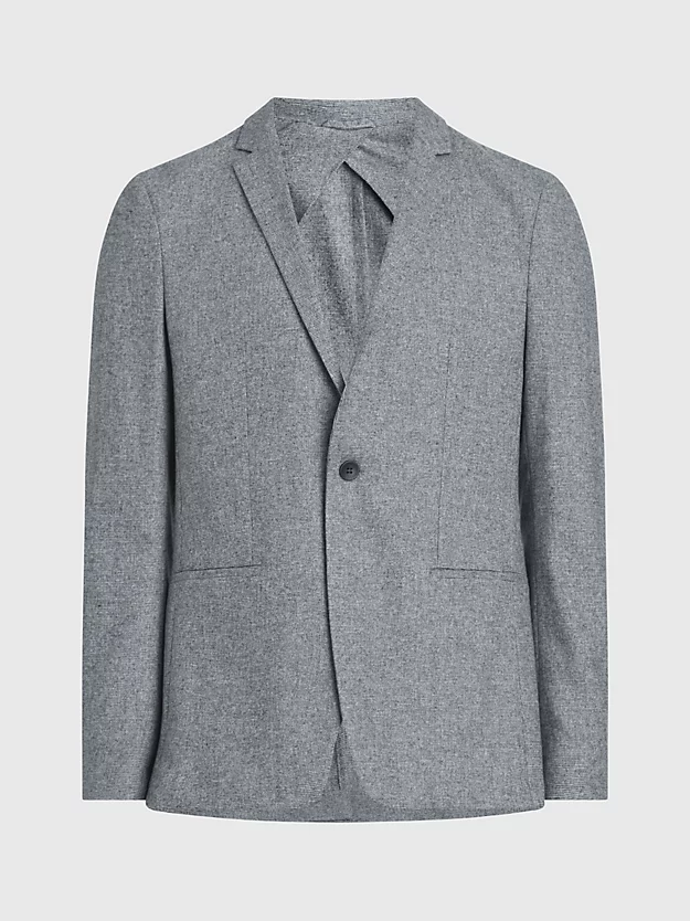Blazer de flanela slim