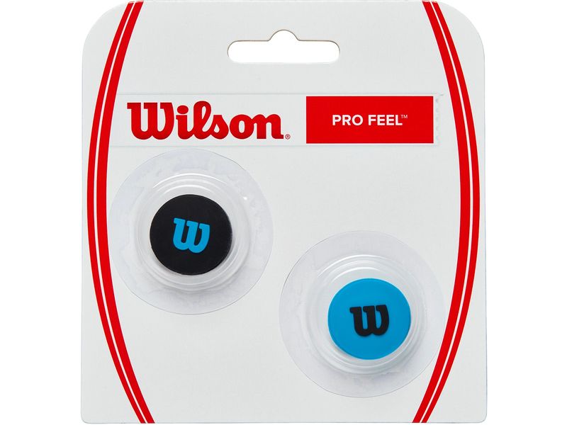 Wilson Dämpfer Pro Feel Ultra 2er-Pack, Blau/Schwarz Dämpfer für Tennisschläger