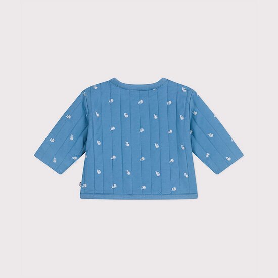 Veste bébé en coton matelassée imprimé petites fleurs   de               Petit Bateau