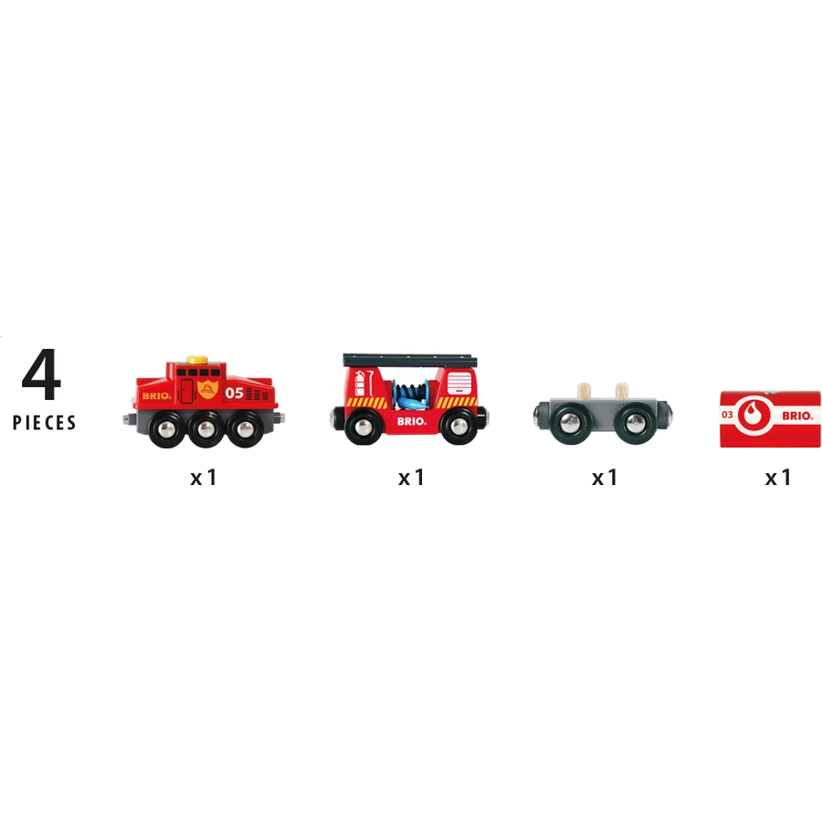 BRIO® WORLD Feuerwehr-Löschzug 33844