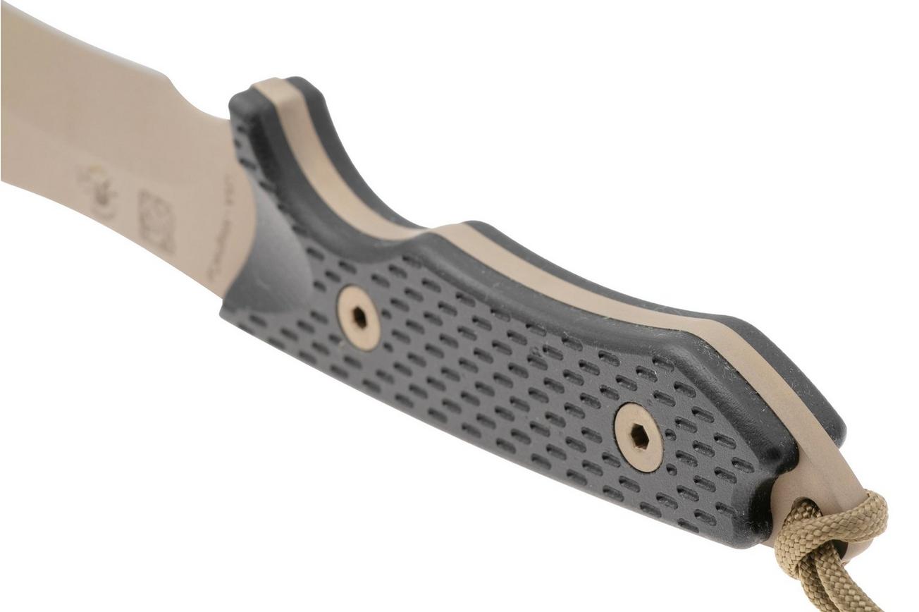 Spartan Blades Ronin Shinto SB47DEBKKYTN Flat Dark Earth, Black Micarta, survivalmes, kydex schede