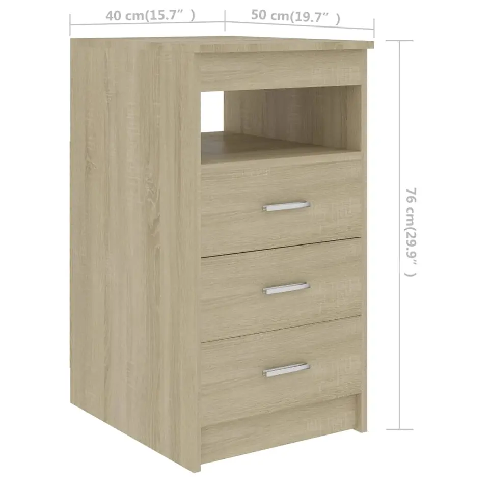 vidaXL - Bureau - Bruin - Bewerkt hout