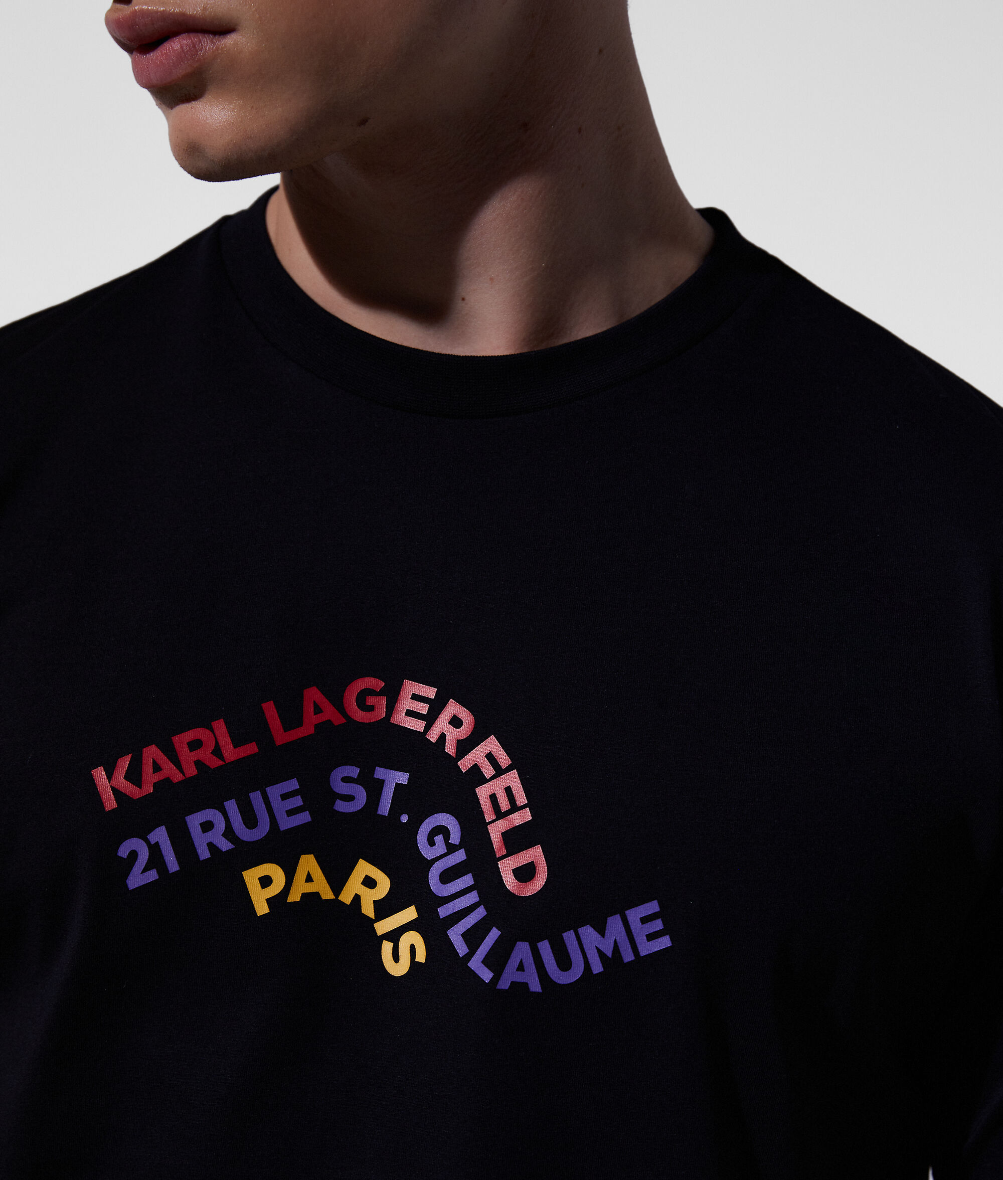 T-SHIRT DE PLAGE À LOGO KARL À EFFET ONDULÉ