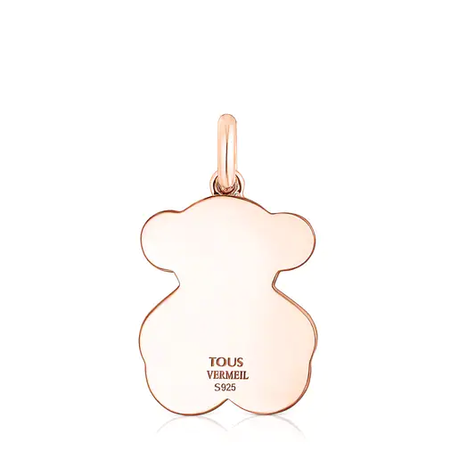 Pingente Areia com banho de ouro rosa 18k sobre prata e pérolas.